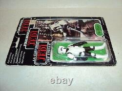 Star Wars Rotj Tri Logo Biker Scout 70 Back Vintage Uk Palitoy Moc 1983 Bad Card