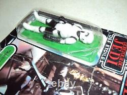 Star Wars Rotj Tri Logo Biker Scout 70 Back Vintage Uk Palitoy Moc 1983 Bad Card