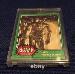 Star Wars See-Threepio C-3PO #207 Error-Golden Rod-Original Vintage Topps Card