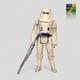 Star Wars Snowtrooper Model Trem Brazil 1983 Vintage Figure Rare
