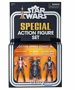 Star Wars Special Action Figure Set Sdcc Doctor Aphra Comic Set 3-pack 3.75