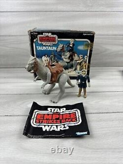 Star Wars Tauntaun Vintage 1980 Kenner Closed Belly With Box & Paper And More
