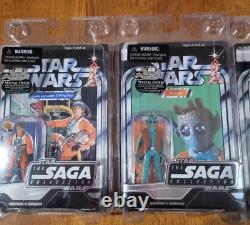 Star Wars The Saga Collection Vintage Style Figure lot /2006-2007