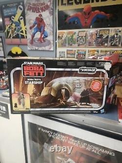 Star Wars The Vintage Collection Book Of Boba Fett Starship. Mint