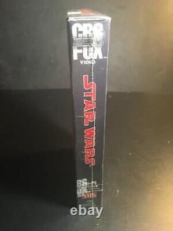 Star Wars VHS Sealed Tape 1984 Vintage Red Label CBS Watermarks 24 Hour Sale