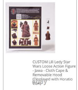 Star Wars VintageMexico Lili Ledy Jawa Removable HoodBlack StitchCAS 85+