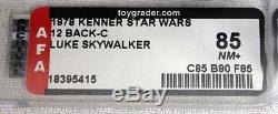 Star Wars Vintage 12 Back-C Luke Skywalker AFA 85 NM+ #18395415