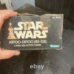 Star Wars Vintage 1976 Denys Fisher 7 1/2 R2-D2 Action Figure WithBox