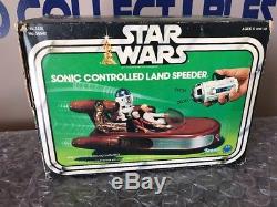 Star Wars Vintage 1978 Sonic Land Speeder JC Penny Complete Jedi Vader Luke R2D2