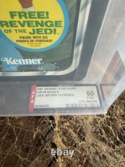 Star Wars Vintage 1982 ESB Luke Bespin (Brown Hair) 48 Back-C Graded AFA 50