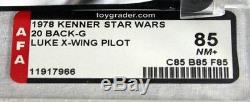 Star Wars Vintage 20 Back-G Luke Skywalker (X-Wing Pilot) AFA 85 NM+ #1191796