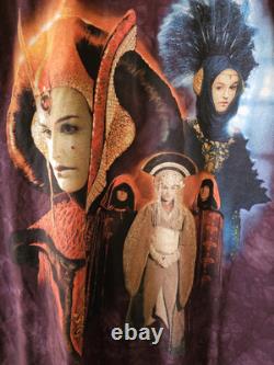 Star Wars Vintage 90's T-shirt Queen Amidala Tie Dye T-Shirt Liquid Blue Size XL