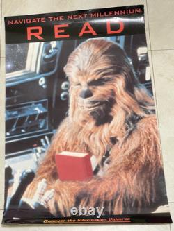 Star Wars Vintage ALA Chewbacca Read Wall Poster/1997/34 x 22/American Library