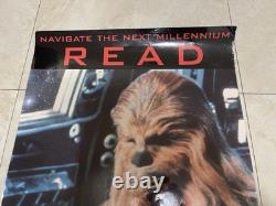 Star Wars Vintage ALA Chewbacca Read Wall Poster/1997/34 x 22/American Library