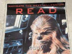 Star Wars Vintage ALA Chewbacca Read Wall Poster/1997/34 x 22/American Library