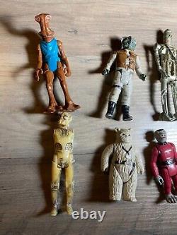 Star Wars Vintage Action Figure Lot Ewoks IG88 & More