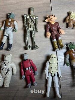 Star Wars Vintage Action Figure Lot Ewoks IG88 & More