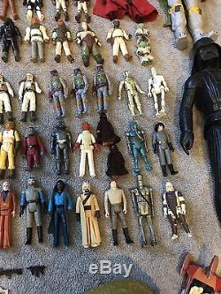 Star Wars Vintage Action Figure Lot From 1977-1985 Over 80 Figures Kenner