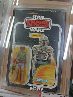 Star Wars Vintage Boba Fett ESB 32 back AFA 75