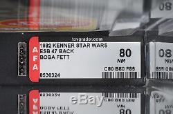 Star Wars Vintage Boba Fett ESB 47 Back AFA 80 (80/80/85) Unpunched MOC