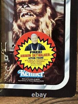 Star Wars Vintage CHEWBACCA Action Figure MOC & Unpunched 65D BK Anakin Offer