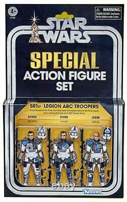 Star Wars Vintage Collection 501st Legion Arc Troopers 3 Pack SDCC In Stock New