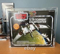 Star Wars Vintage Collection AFA Graded 85 V-19 Torrent Star Fighter 2011