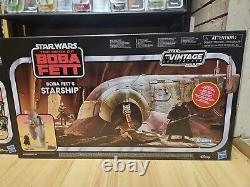Star Wars Vintage Collection Boba Fett's Starship 36 Lot With 33 Figures Nib