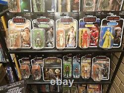 Star Wars Vintage Collection Boba Fett's Starship 36 Lot With 33 Figures Nib