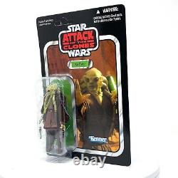 Star Wars Vintage Collection Kit Fisto VC29 Attack of the Clones 2010 New BIN