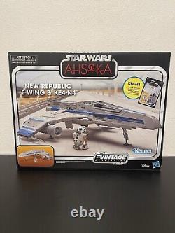 Star Wars Vintage Collection New Republic E-wing & Ke4-n4 Figure (new In Hand)