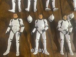 Star Wars Vintage Collection TVC VC 45 Clone Trooper Phase 1 X16 Figure Lot