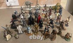 Star Wars Vintage Die-Cast Metal Figurines Lot of 45 Pcs Ultimate Collection