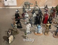Star Wars Vintage Die-Cast Metal Figurines Lot of 45 Pcs Ultimate Collection