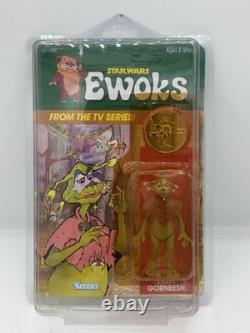 Star Wars Vintage Ewoks Urgah Lady Gorneesh, all original NOC 1985 UNPUNCHED