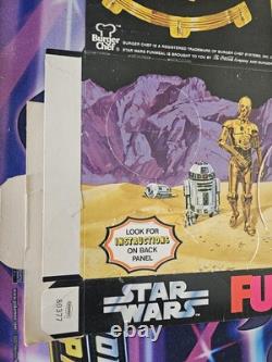 Star Wars Vintage Fun Meal C-3po Droid Puppet Unused Unfolded Burger Chef