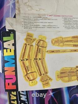 Star Wars Vintage Fun Meal C-3po Droid Puppet Unused Unfolded Burger Chef