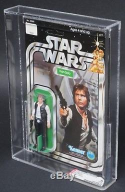 Star Wars Vintage Han Solo Small Head 12 Back-C AFA 85 (85/85/85) Unpunched MOC