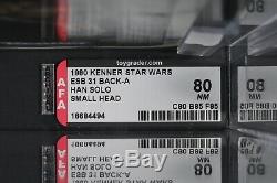 Star Wars Vintage Han Solo Small Head ESB 31 Back-A AFA 80 (80/85/85) MOC