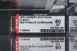 Star Wars Vintage Harbert Death Squad Commander 12 Back AFA 80 (80/80/80) MOC