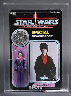 Star Wars Vintage Imperial Dignitary POTF AFA 85 (85/85/85) Unpunched MOC