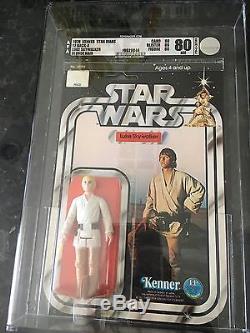 Star Wars Vintage Kenner 12-A Back Luke Skywalker MOC AFA 80 RARE
