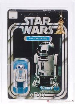 Star Wars Vintage Kenner 12-B Back R2-D2 Dark Blue Paint MOC AFA 85