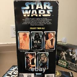 Star Wars Vintage Kenner 12 Inch Obi One And Princess Leia Figures Never Open