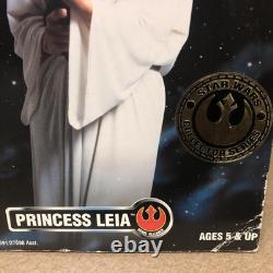 Star Wars Vintage Kenner 12 Inch Obi One And Princess Leia Figures Never Open
