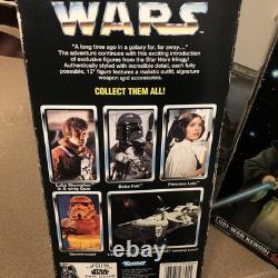 Star Wars Vintage Kenner 12 Inch Obi One And Princess Leia Figures Never Open
