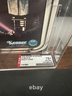 Star Wars Vintage Kenner 1978 12 Back B AFA 75+ Darth Vader MOC