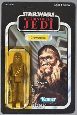 Star Wars Vintage Kenner 1983 Chewbacca ROTJ 65 Back Unpunched Card Toy Original