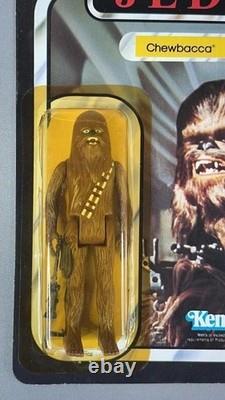 Star Wars Vintage Kenner 1983 Chewbacca ROTJ 65 Back Unpunched Card Toy Original