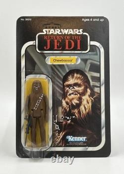 Star Wars Vintage Kenner 1983 Chewbacca ROTJ 65 Back Unpunched MOC Clear Blister